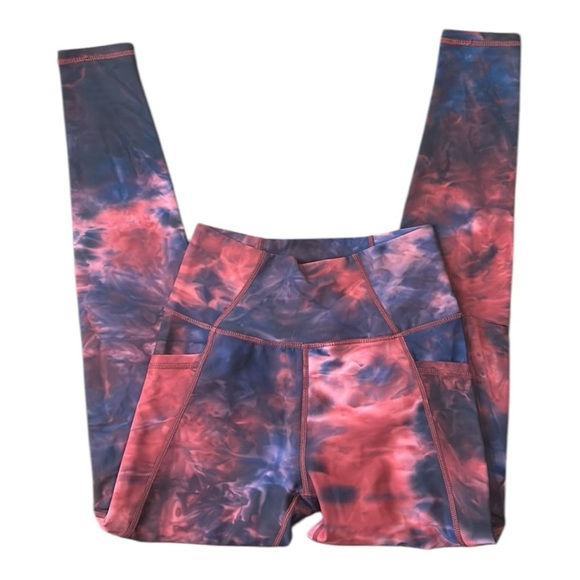 Kinesis High Rise Ankle Length Tie Dye Leggings Size Small - Picture 4 of 12